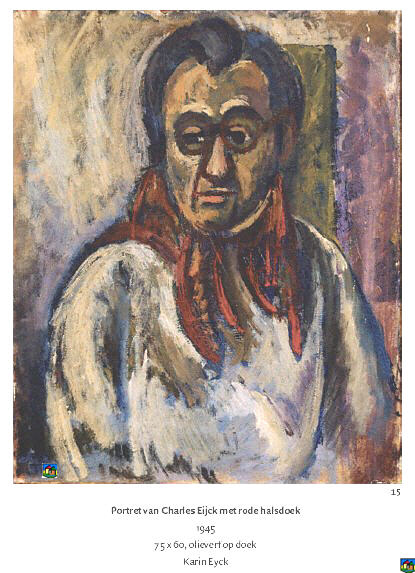Portret van Charles Eijck met rode halsdoek